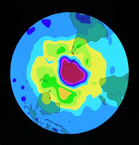 Total Ozone Map Photograph by Noaa/science Photo Library - Fine Art America