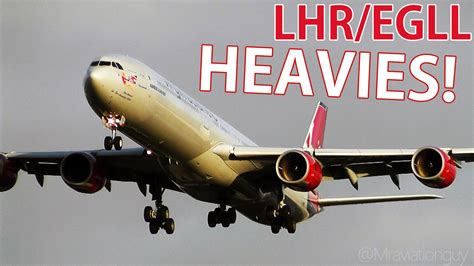 VIDEO Winter Plane Spotting at Heathrow Airport - Rush Hour Heavies ...