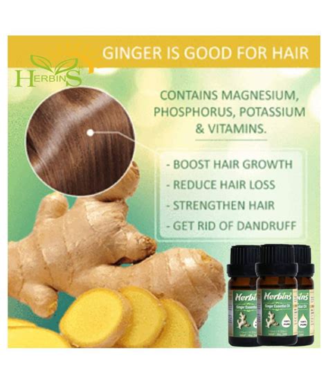 Herbins Ginger Skin Care & Hair Growth Essential Oil 10 mL: Buy Herbins Ginger Skin Care & Hair ...