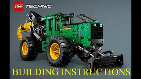 Lego Technic 42157 - John Deere 948L II Skidder - Building Instructions Video - YouTube