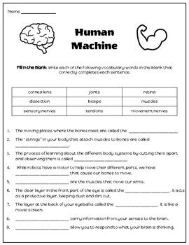 Human Machine Unit Assessment - Mystery Science by Maria Grant | TPT