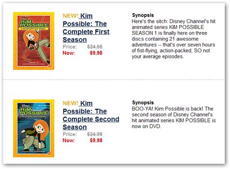 That One Blog: Kim Possible DVD Box Sets for USA Are Finally Here!!!