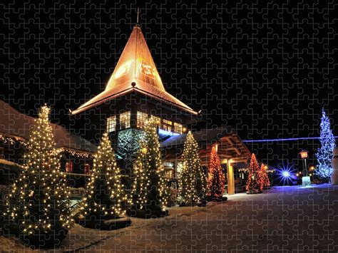 Christmas Decorated Town Jigsaw Puzzle by Csondy - Photos.com