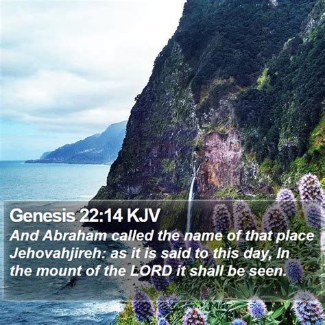 Genesis 22:14 KJV Bible Verse Images