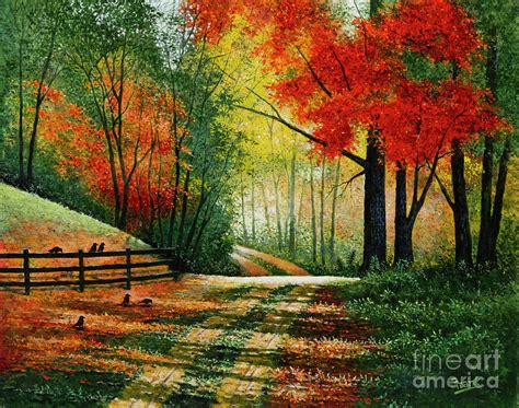 Country Road Painting by Michael Frank - Fine Art America