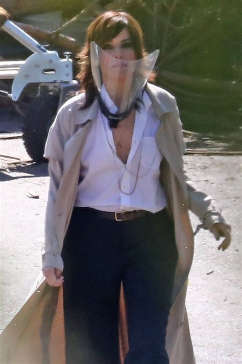 Sandra Bullock - Bullet Train set filming in Los Angeles-13 | GotCeleb