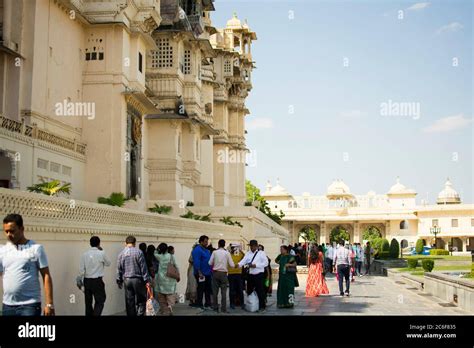 the beautiful architecture of udaipur city palace Stock Photo - Alamy