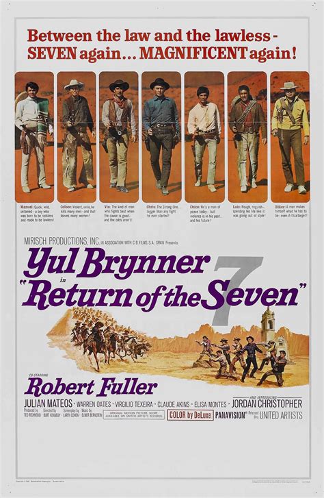 Return of the Magnificent Seven (1966) | Amazing Movie Posters