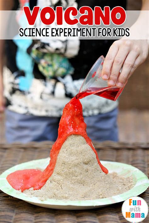 Volcano Experiment For Kids - Fun with Mama