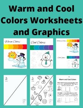 Warm and Cool Colors Worksheet by Sarah Munter Creative Educator