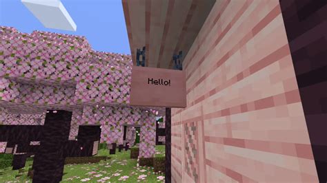 How to craft and use a Hanging Sign in Minecraft 1.20