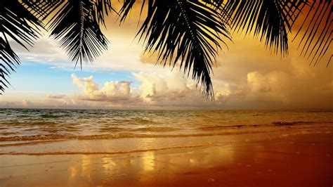 Tropical Beach Sunset Wallpapers - 4k, HD Tropical Beach Sunset ...