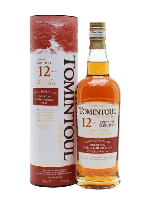 Tomintoul 12 Year Old - Sherry Cask Scotch Whisky : The Whisky Exchange