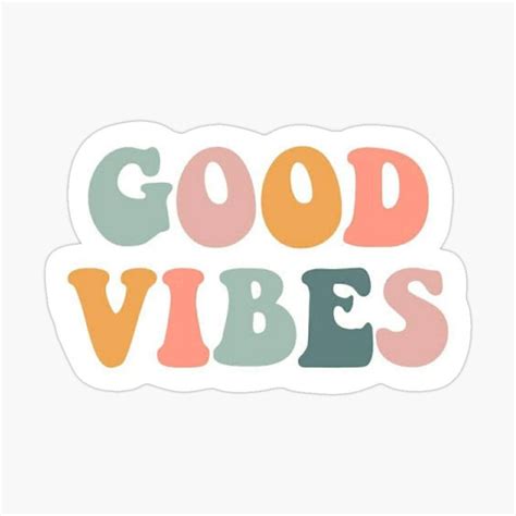 good vibes sticker for aesthetic satisfaction Sticker by samyustickers in 2021 | Good vibes ...