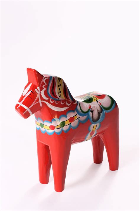 Dala horses are made in many sizes, from 1 cm to 1.5 metres (occasionally even bigger), and they ...