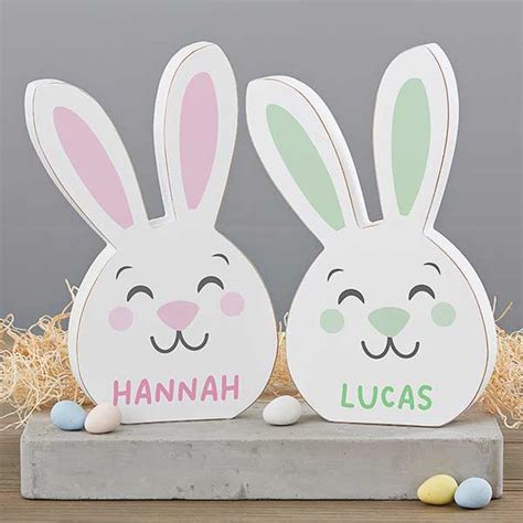 Easter Bunny Personalized Wooden Easter Decoration