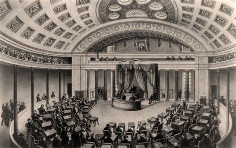 The Old United States Senate Chamber, circa 1850 | House Divided