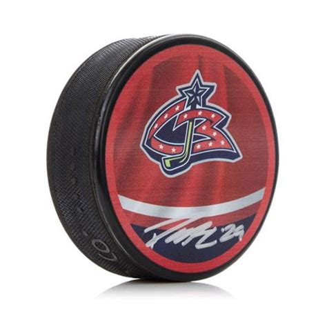 Patrik Laine Columbus Blue Jackets Autographed Reverse Retro Puck - NHL ...