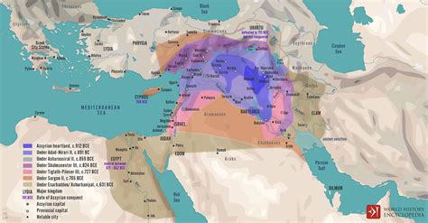 The Neo-Assyrian Empire (c. 921 - 627 BCE) (Illustration) - World History Encyclopedia