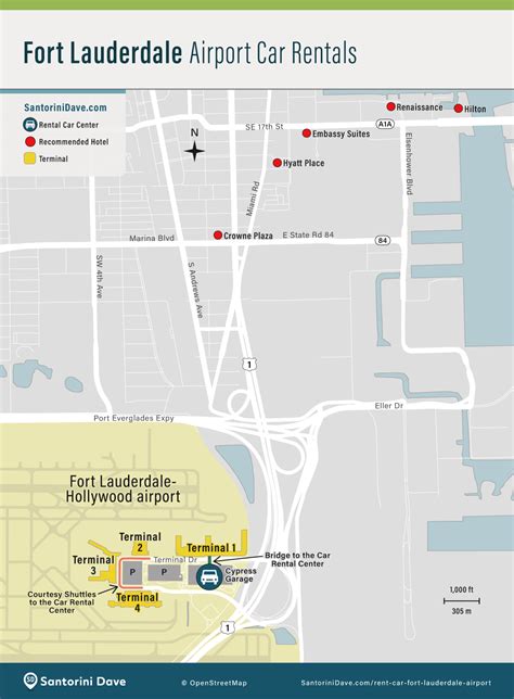 Fort Lauderdale Airport Parking Garage Map | Dandk Organizer