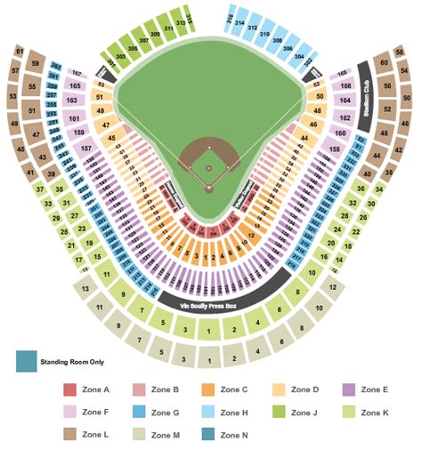 Dodger Stadium Seating Chart + Rows, Seat Numbers and Club Seating