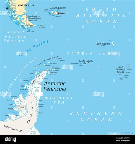 Antarctic Peninsula Map