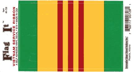 Vietnam Service Ribbon Decal| World Flags Direct