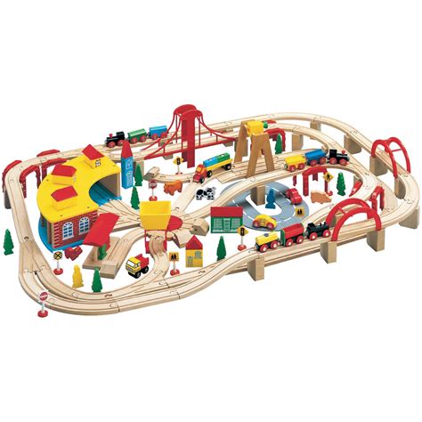 Maxim Wooden Train Set, 145-Pieces - Walmart.com