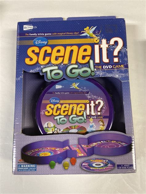 DISNEY Scene It To Go DVD Trivia Travel Family Game MAGNETIC! 2008 NEW ...