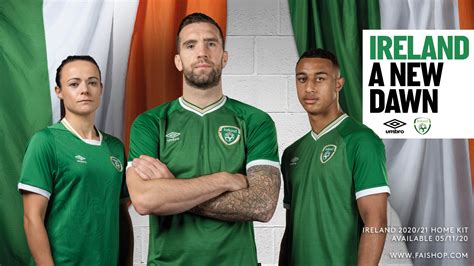 Republic of Ireland unveil new international football jersey as fans ...