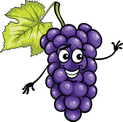 Cartoon Grapes Clip Art, Vector Images & Illustrations - iStock