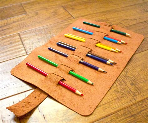 Roll Up Leather Pencil Case : 11 Steps (with Pictures) - Instructables