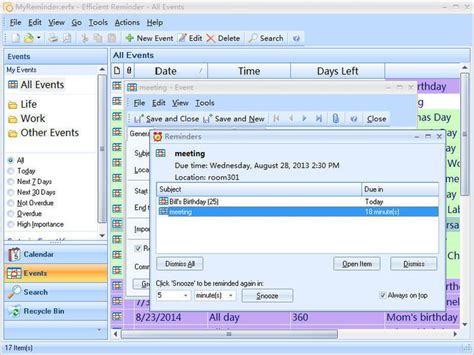 Download Efficient Reminder Free v5.60 Build 554 (freeware) - AfterDawn ...