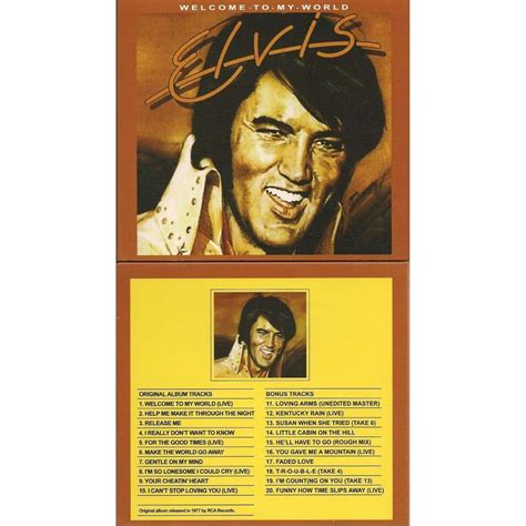 001 cd digipack welcome to my world + 10 outtakes ! by Elvis Presley, CD with roustaboutman ...