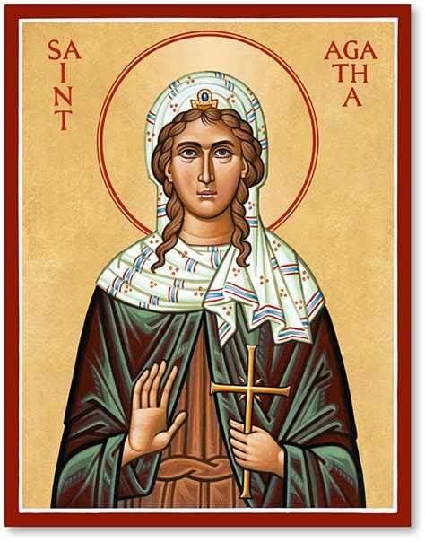 Saint Agatha Icon, Women Saints: Monastery Icons