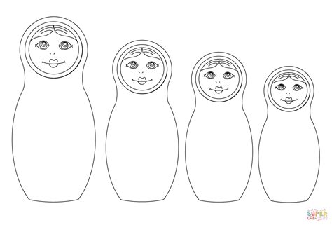 Matryoshka Dolls coloring page | Free Printable Coloring Pages