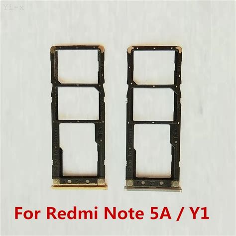 SIM Card Hplder For Xiaomi Redmi Note 5A SIM Card Tray Micro SD Card Holder Slot Adapter ...