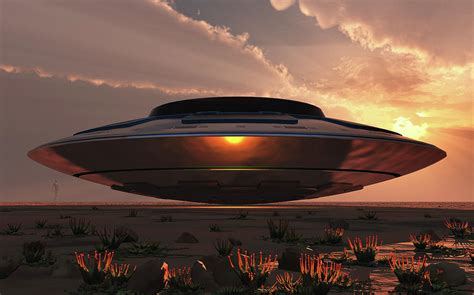 A Flying Saucer Landed At A Remote Photograph by Mark Stevenson - Fine Art America