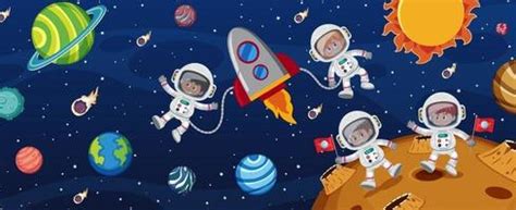 Outer Space Cartoon Free Vector Art - (484 Free Downloads)