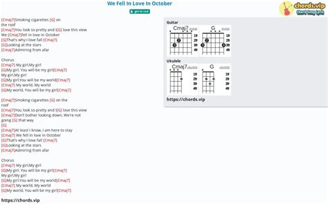 Chord: We Fell In Love In October - tab, song lyric, sheet, guitar ...