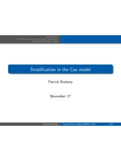 Stratification in the Cox model - MyWeb / stratification-in-the-cox ...