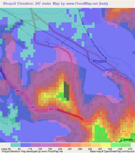 Elevation of Khopoli,India Elevation Map, Topography, Contour