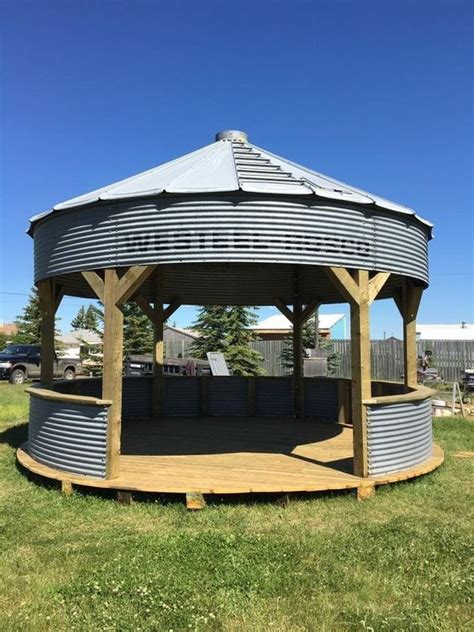 A Grain Silo Turned Into Gazebo Could Be Your Best Summer Retreat | Backyard gazebo, Gazebo ...