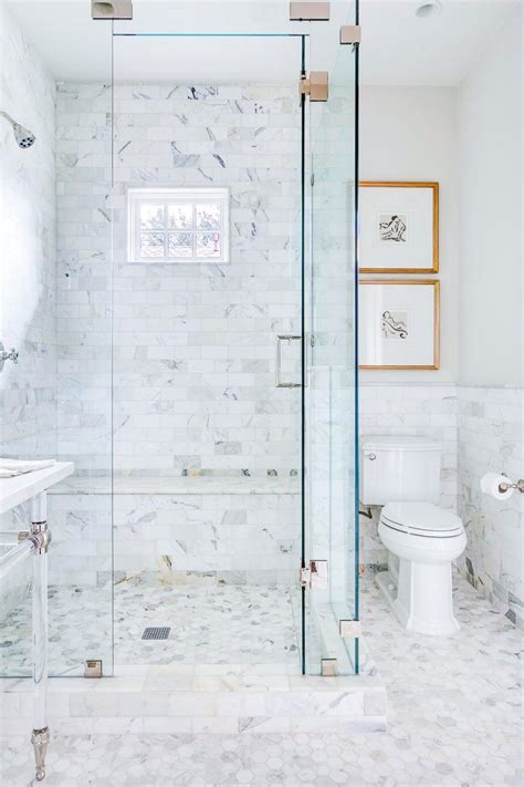 Marble Bathroom Floor, White Marble Bathrooms, House Bathroom, Bathroom Flooring, Small Bathroom ...