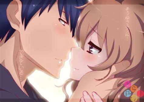 Taiga and Ryuuji kiss | Toradora, Romantic anime, Anime