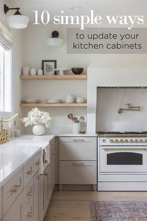 10 Simple Ideas to Update your Kitchen Cabinets - Jenna Sue Design