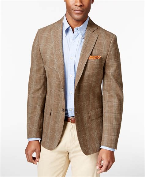 MICHAEL Michael Kors Men's Lancaster Windowpane Classic-Fit Sport Coat & Reviews - Blazers ...