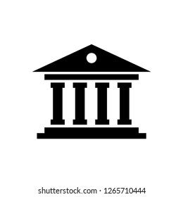 Museum Building Icon Thin Line Web Stock Vector (Royalty Free) 284706506