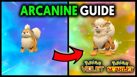 HOW TO EVOLVE GROWLITHE INTO ARCANINE ON POKEMON SCARLET AND VIOLET ...