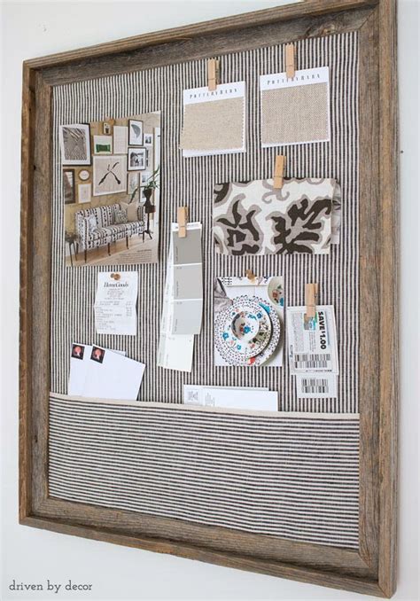 DIY Framed Cork Board - Driven by Decor